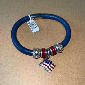 Brighton Charm Bracelet Red, White, and Blue